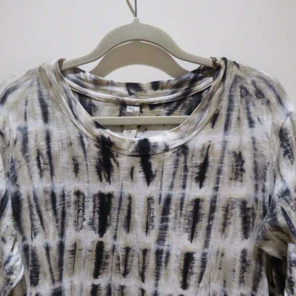 GILDA MIDANI Maria Maxi Dress in Black White Tie Dye Lagenlook Artsy Boho NWT - Picture 5 of 16